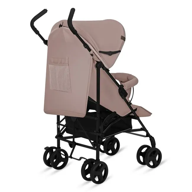 Carucior sport, Lionelo, Elia, Cu plasa de tantari, Suport de picioare reglabil, Spatar ajustabil in 4 pozitii, Capotina XXL, Pliere tip umbrela, Capacitate 15 kg, 6 luni+, EN 1888, Bej Taupe BYNLO-ELIA_BEIGE_TAUPE