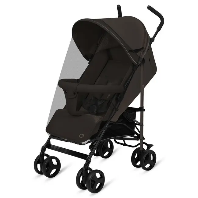 Carucior sport, Lionelo, Elia, Cu plasa de tantari, Suport de picioare reglabil, Spatar ajustabil in 4 pozitii, Capotina XXL, Pliere tip umbrela, Capacitate 15 kg, 6 luni+, EN 1888, Maro BYNLO-ELIA_BROWN_CHOCOLATE
