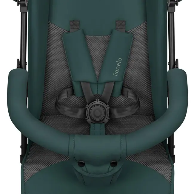 Carucior sport, Lionelo, Elia, Cu plasa de tantari, Suport de picioare reglabil, Spatar ajustabil in 4 pozitii, Capotina XXL, Pliere tip umbrela, Capacitate 15 kg, 6 luni+, EN 1888, Verde grafit BYNLO-ELIA_GREEN_GRAPHITE