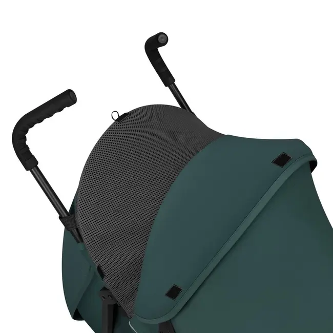 Carucior sport, Lionelo, Elia, Cu plasa de tantari, Suport de picioare reglabil, Spatar ajustabil in 4 pozitii, Capotina XXL, Pliere tip umbrela, Capacitate 15 kg, 6 luni+, EN 1888, Verde grafit BYNLO-ELIA_GREEN_GRAPHITE