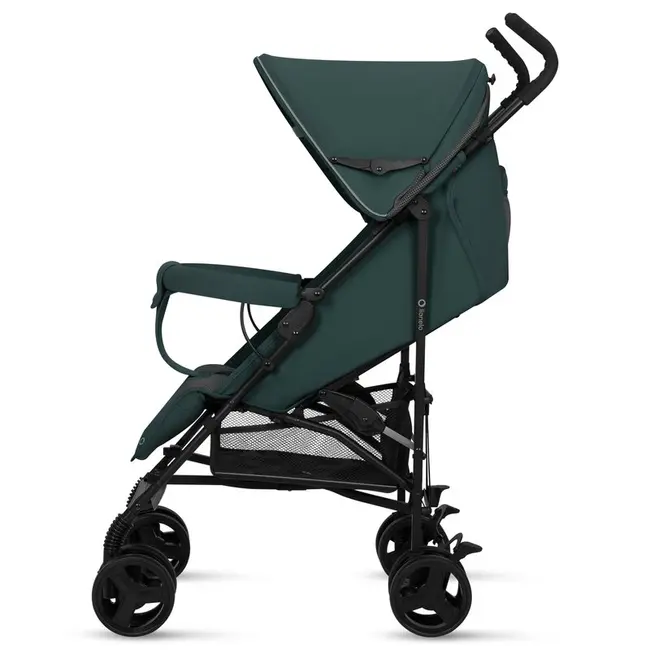 Carucior sport, Lionelo, Elia, Cu plasa de tantari, Suport de picioare reglabil, Spatar ajustabil in 4 pozitii, Capotina XXL, Pliere tip umbrela, Capacitate 15 kg, 6 luni+, EN 1888, Verde grafit BYNLO-ELIA_GREEN_GRAPHITE