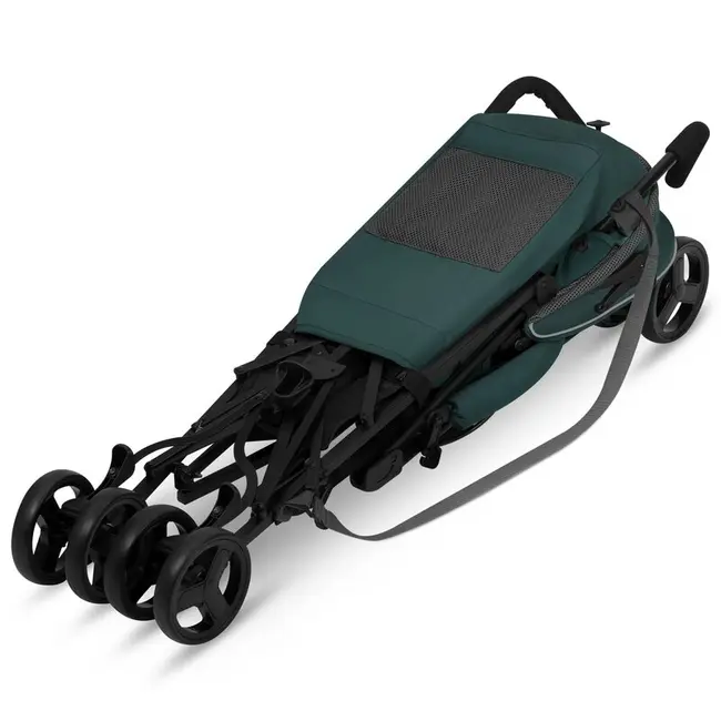 Carucior sport, Lionelo, Elia, Cu plasa de tantari, Suport de picioare reglabil, Spatar ajustabil in 4 pozitii, Capotina XXL, Pliere tip umbrela, Capacitate 15 kg, 6 luni+, EN 1888, Verde grafit BYNLO-ELIA_GREEN_GRAPHITE