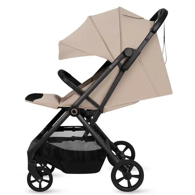 Carucior sport, Lionelo, Tansi, Pliere automata, Ultracompact, Manevrare cu o mana, Roti cu tehnologie GravelTech, Spatar si suport picioare reglabile, 6-48 luni, Sustine 22 kg, Bej BYNLO-TANSI_BEIGE_SAND