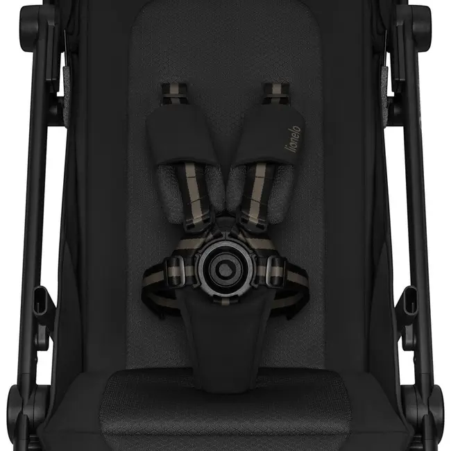 Carucior sport, Lionelo, Tansi, Pliere automata, Ultracompact, Manevrare cu o mana, Roti cu tehnologie GravelTech, Spatar si suport picioare reglabile, 6-48 luni, Sustine 22 kg, Negru BYNLO-TANSI_BLACK_ONYX