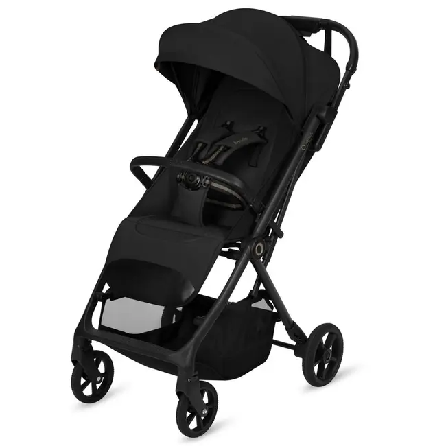 Carucior sport, Lionelo, Tansi, Pliere automata, Ultracompact, Manevrare cu o mana, Roti cu tehnologie GravelTech, Spatar si suport picioare reglabile, 6-48 luni, Sustine 22 kg, Negru BYNLO-TANSI_BLACK_ONYX