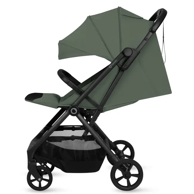 Carucior sport, Lionelo, Tansi, Pliere automata, Ultracompact, Manevrare cu o mana, Roti cu tehnologie GravelTech, Spatar si suport picioare reglabile, 6-48 luni, Sustine 22 kg, Verde BYNLO-TANSI_GREEN_EMERALD