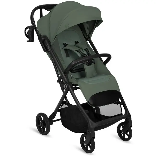 Carucior sport, Lionelo, Tansi, Pliere automata, Ultracompact, Manevrare cu o mana, Roti cu tehnologie GravelTech, Spatar si suport picioare reglabile, 6-48 luni, Sustine 22 kg, Verde BYNLO-TANSI_GREEN_EMERALD
