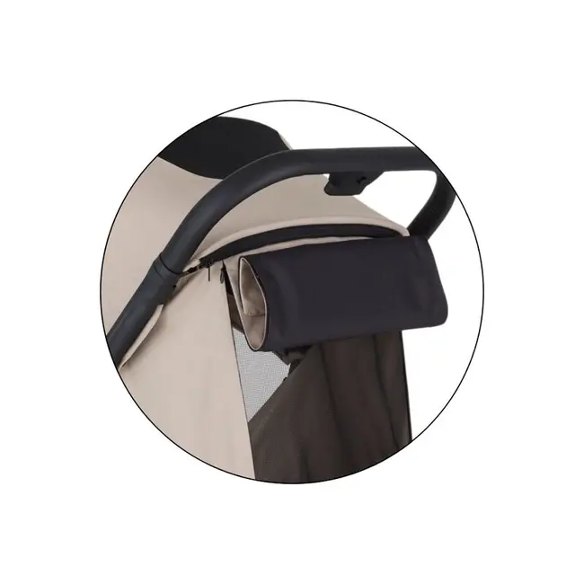 Carucior sport, Petite&Mars, Flip, Pliere compacta cu o mana, Spatar reglabil pana la pozitie de somn, Suport picioare reglabil, Copertina extensibila cu protectie UPF50+, Pana la 22 kg, 0 luni+, Bej BYN670733