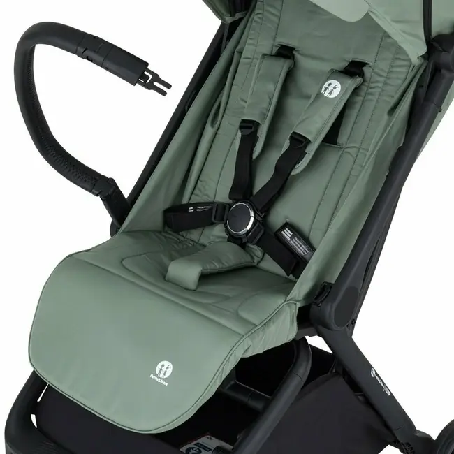 Carucior sport, Petite&Mars, Flip, Pliere compacta cu o mana, Spatar reglabil pana la pozitie de somn, Suport picioare reglabil, Copertina extensibila cu protectie UPF50+, Pana la 22 kg, 0 luni+, Verde Matcha BYN670734
