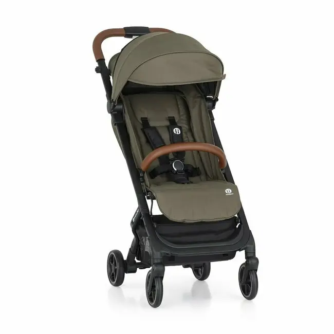Carucior sport, Petite&Mars, Fly, Pliere compacta, Spatar reglabil pana la pozitie de somn, Suport picioare reglabil, Copertina extensibila cu protectie UPF40+, Suport pahar inclus, Pana la 22 kg, 0 luni+, Verde BYN554841