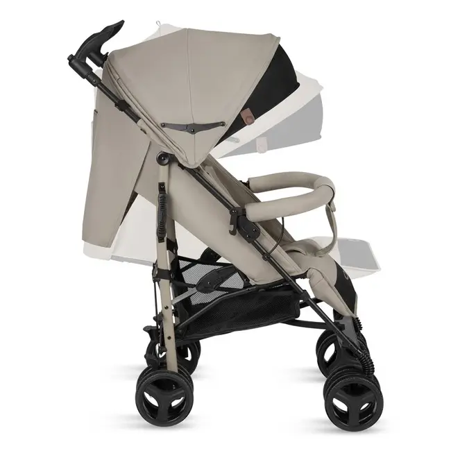 Carucior sport compact, Lionelo, Irma, Spatar ajustabil in 4 pozitii, Suport picioare reglabil, Manere rotative, Pliere tip umbrela, 6- 36 luni, Pana la 15 kg, Conform cu EN1888-1:2018, Bej BYNLO-IRMA_BEIGE_SAND