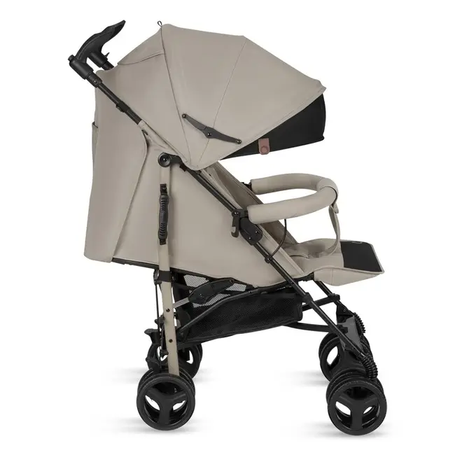 Carucior sport compact, Lionelo, Irma, Spatar ajustabil in 4 pozitii, Suport picioare reglabil, Manere rotative, Pliere tip umbrela, 6- 36 luni, Pana la 15 kg, Conform cu EN1888-1:2018, Bej BYNLO-IRMA_BEIGE_SAND