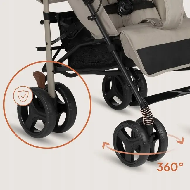 Carucior sport compact, Lionelo, Irma, Spatar ajustabil in 4 pozitii, Suport picioare reglabil, Manere rotative, Pliere tip umbrela, 6- 36 luni, Pana la 15 kg, Conform cu EN1888-1:2018, Bej BYNLO-IRMA_BEIGE_SAND