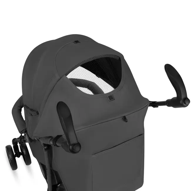 Carucior sport compact, Lionelo, Irma, Spatar ajustabil in 4 pozitii, Suport picioare reglabil, Manere rotative, Pliere tip umbrela, 6- 36 luni, Pana la 15 kg, Conform cu EN1888-1:2018, Gri inchis BYNLO-IRMA_GREY_STONE