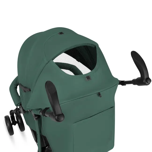 Carucior sport compact, Lionelo, Irma, Spatar ajustabil in 4 pozitii, Suport picioare reglabil, Manere rotative, Pliere tip umbrela, 6- 36 luni, Pana la 15 kg, Conform cu EN1888-1:2018, Verde smarald BYNLO-IRMA_GREEN_EMERALD