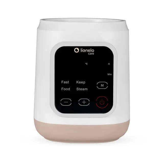 Incalzitor biberoane, Lionelo, ThermUp 3.0, 6 in 1, Incalzire, Decongelare, Sterilizare, Mentinerea temperaturii, 400 W, 35-100&deg;C, Panou de comanda tactil, Fara BPA, Oprire automata, Placa de incalzire din teflon, Alb BYNLOC-THERMUP_3.0