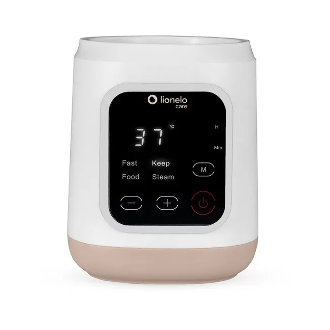 Incalzitor biberoane, Lionelo, ThermUp 3.0, 6 in 1, Incalzire, Decongelare, Sterilizare, Mentinerea temperaturii, 400 W, 35-100&deg;C, Panou de comanda tactil, Fara BPA, Oprire automata, Placa de incalzire din teflon, Alb BYNLOC-THERMUP_3.0