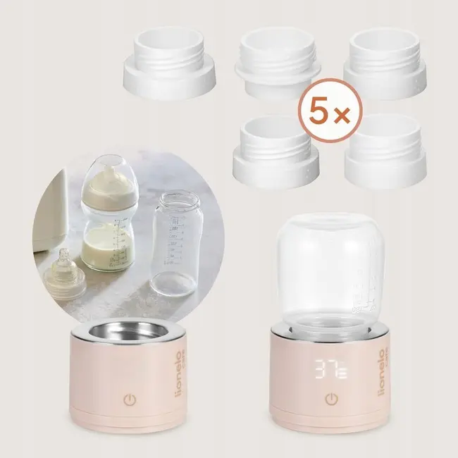 Incalzitor portabil, Lionelo, ThermUp Swift, Portabil, Incalzire in 3 minute, Mentinerea temperaturii, 60 W, USB-C, 4 setari de temperatura: 37-50&deg;C, Recipient 180 ml inclus, Rose Gold BYNLOC-THERMUP_SWIFT