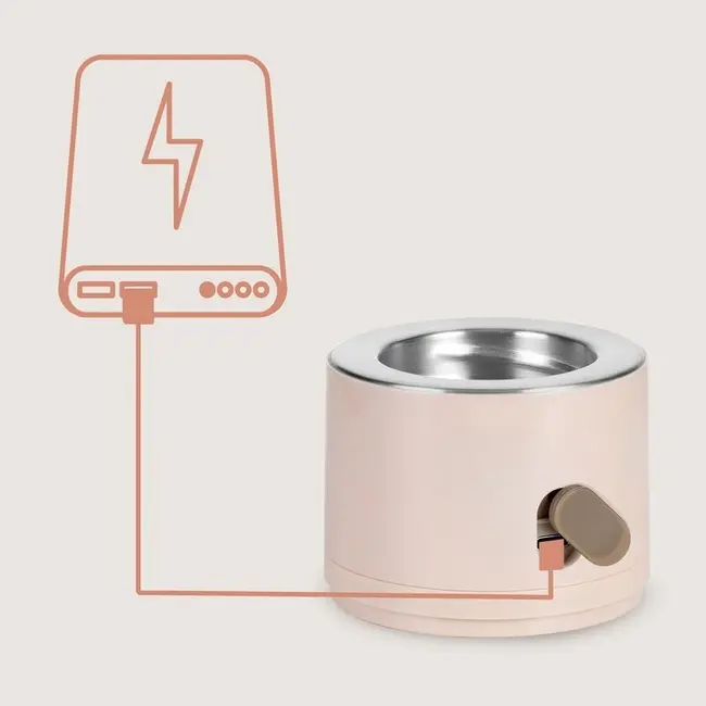 Incalzitor portabil, Lionelo, ThermUp Swift, Portabil, Incalzire in 3 minute, Mentinerea temperaturii, 60 W, USB-C, 4 setari de temperatura: 37-50&deg;C, Recipient 180 ml inclus, Rose Gold BYNLOC-THERMUP_SWIFT