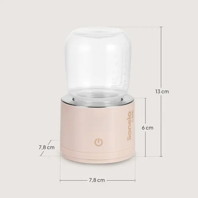 Incalzitor portabil, Lionelo, ThermUp Swift, Portabil, Incalzire in 3 minute, Mentinerea temperaturii, 60 W, USB-C, 4 setari de temperatura: 37-50&deg;C, Recipient 180 ml inclus, Rose Gold BYNLOC-THERMUP_SWIFT