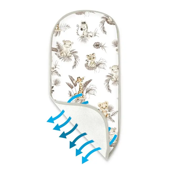 Insertie landou anti-transpiratie, MimiNu, Din plasa 3D, Materiale certificate Oeko Tex Standard 100, Savanna BYN6426972031912