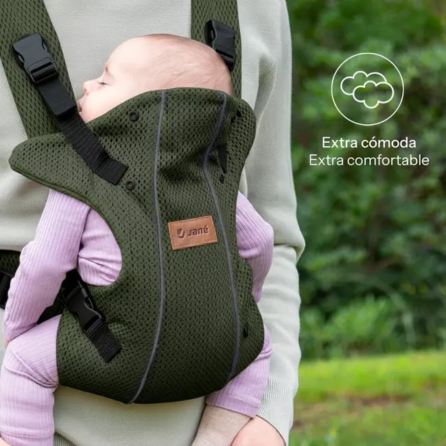 Marsupiu bebe, Jane, Dual Air, Ergonomic, De la nastere pana la 15 Kg, Conform cu EN 13209-2: 2015, Botanic BYN8420421094563