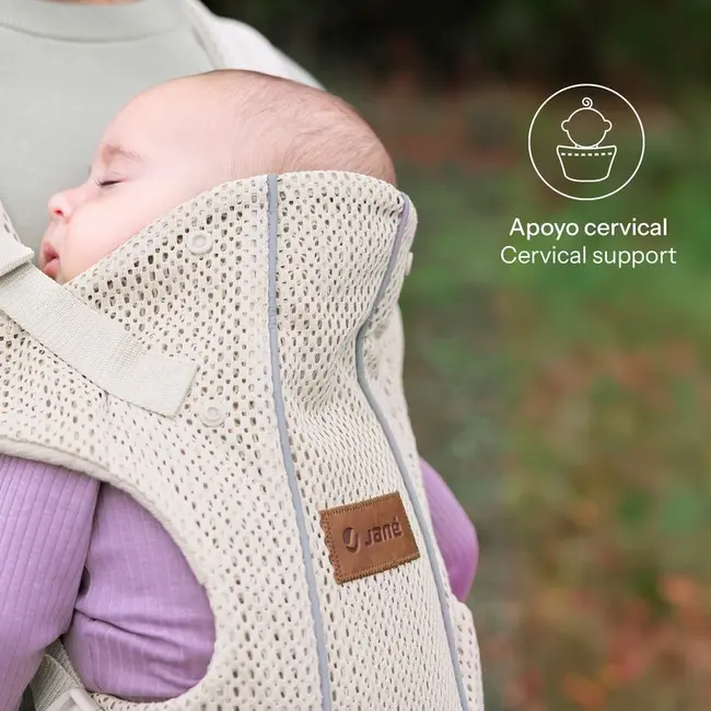 Marsupiu bebe, Jane, Dual Air, Ergonomic, De la nastere pana la 15 Kg, Conform cu EN 13209-2: 2015, Sand BYN8420421094556