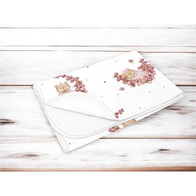 Paturica moale, MimiNu, Cu doua fete, Dimensiune 75x100 cm, Din bumbac certificat Oeko Tex Standard 100, Design, Betty BYN6426972032087