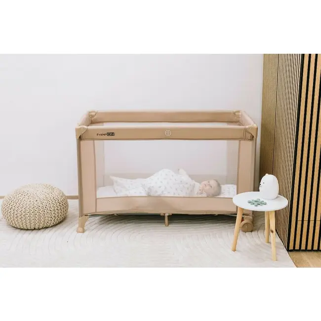 Patut pliant, FreeON, Nap, Cu un nivel, 120x60 cm, Beige BYN83037