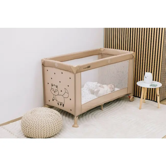 Patut pliant, FreeON, Nap, Cu un nivel, 120x60 cm, Beige BYN83037