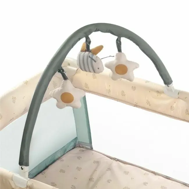 Patut pliant, Jane, Duo Level, Cu roti, Cu arcada cu jucarii, Geanta de transport, Cu doua nivele, Conform standardelor europene EN 716-1:2017+AC:2019EN 16890:2017 + A1:2021, Mist BYN8420421092989