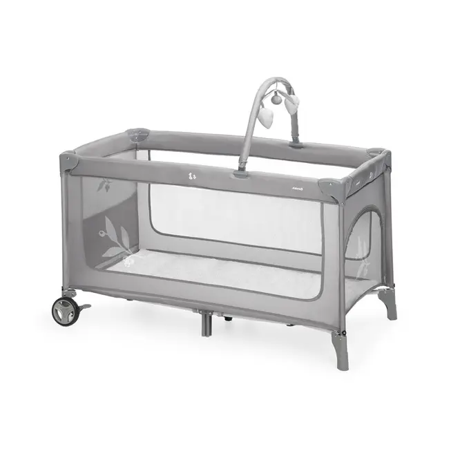 Patut pliant, Jane, One Level, Cu roti, Cu arcada cu jucarii, Geanta de transport, Cu un nivel, Conform standardelor europene EN 716-1:2017+AC:2019EN 16890:2017 + A1:2021, Mist BYN8420421094532