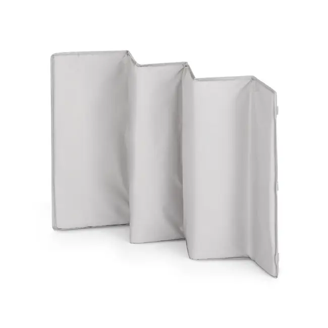 Patut pliant, Petite&Mars, Koot, 120 x 60 cm, Cu roti, Functie de tarc, Pliere compacta, Include geanta de transport, Intrare laterala cu fermoar, Pereti din plasa, Pana la 15 kg, 0-30 luni, Gri BYN921482