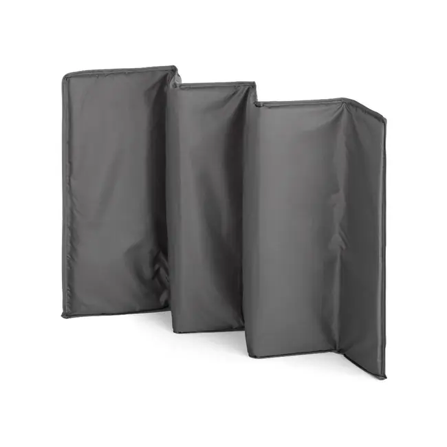 Patut pliant, Petite&Mars, Nyja, 120 x 60 cm, Cu roti, Functie de tarc, Pliere compacta, Include geanta de transport, Intrare laterala cu fermoar, Pereti din plasa, Pana la 15 kg, 0-30 luni, Gri BYN923486