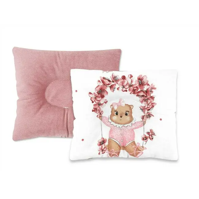 Perna bebelus, MimiNu, Profilata, Cu doua fete, Cu functie anti-soc, Pufoasa, Din catifea si bumbac, Materiale certificate Oeko Tex Standard 100, 23x26 cm, Velvet Betty BYN6426972032162