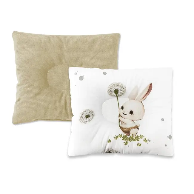 Perna bebelus, MimiNu, Profilata, Cu doua fete, Cu functie anti-soc, Pufoasa, Din catifea si bumbac, Materiale certificate Oeko Tex Standard 100, 23x26 cm, Velvet Cats BYN6426972032056