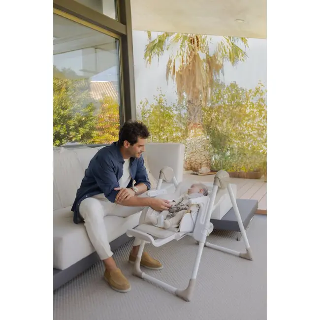 Scaun de masa si Balansoar, Jane, Mila 2 in 1, Transformabil, Multifunctional, 0 luni+, Conform cu standardele europene de securitate EN 14988:2017 + A1:2020EN 12790:2023, Sage BYN8420421094860