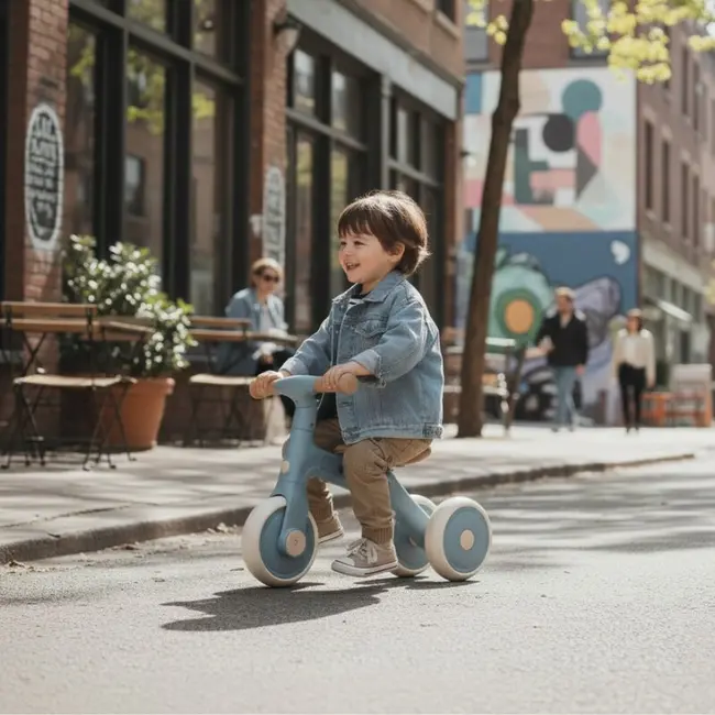 Bicicleta/tricicleta, Petite&Mars, 3 in 1, Multifunctionala, Cu/fara pedale, Ghidon directionabil, Sa reglabila pe inaltime, 2.3 kg, Pana la 25 kg, 12-36 luni, Albastru BYN614837