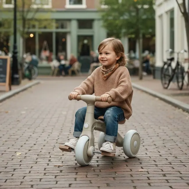 Bicicleta/tricicleta, Petite&Mars, 3 in 1, Multifunctionala, Cu/fara pedale, Ghidon directionabil, Sa reglabila pe inaltime, 2.3 kg, Pana la 25 kg, 12-36 luni, Bej BYN614929