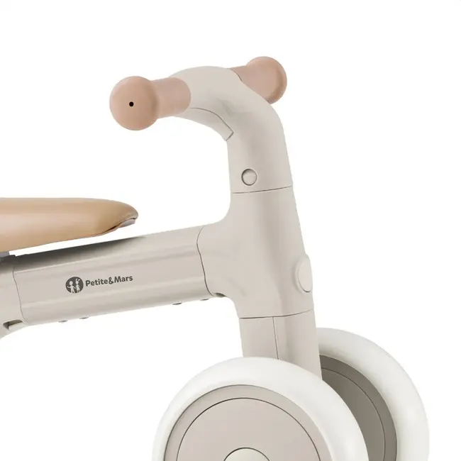 Bicicleta/tricicleta, Petite&Mars, 3 in 1, Multifunctionala, Cu/fara pedale, Ghidon directionabil, Sa reglabila pe inaltime, 2.3 kg, Pana la 25 kg, 12-36 luni, Bej BYN614929
