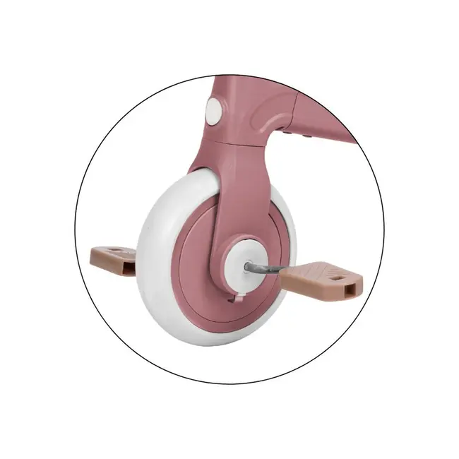 Bicicleta/tricicleta, Petite&Mars, 3 in 1, Multifunctionala, Cu/fara pedale, Ghidon directionabil, Sa reglabila pe inaltime, 2.3 kg, Pana la 25 kg, 12-36 luni, Roz BYN614820