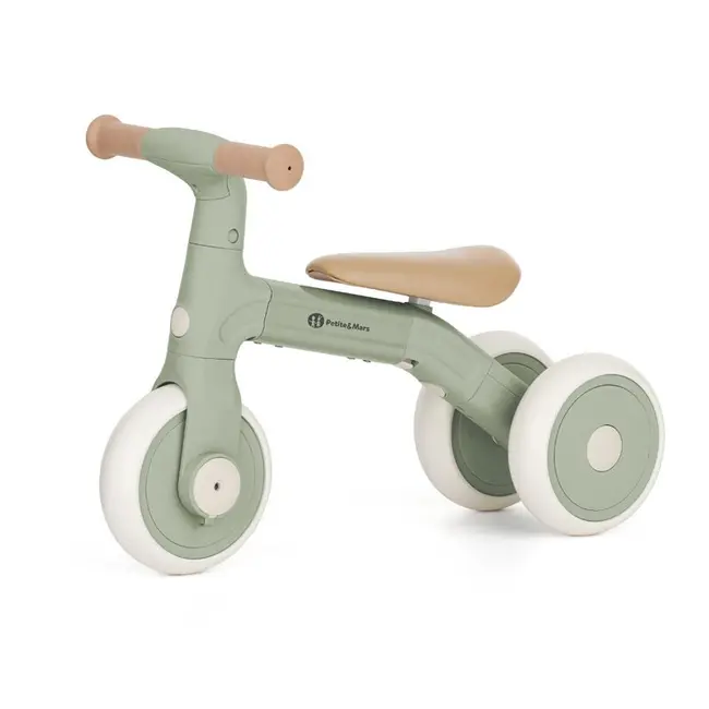 Bicicleta/tricicleta, Petite&Mars, 3 in 1, Multifunctionala, Cu/fara pedale, Ghidon directionabil, Sa reglabila pe inaltime, 2.3 kg, Pana la 25 kg, 12-36 luni, Verde BYN614877