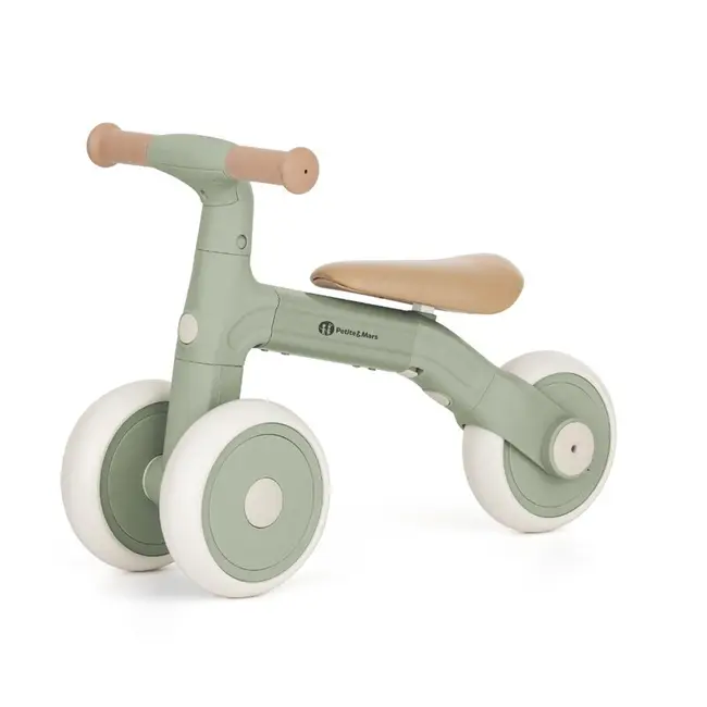 Bicicleta/tricicleta, Petite&Mars, 3 in 1, Multifunctionala, Cu/fara pedale, Ghidon directionabil, Sa reglabila pe inaltime, 2.3 kg, Pana la 25 kg, 12-36 luni, Verde BYN614877