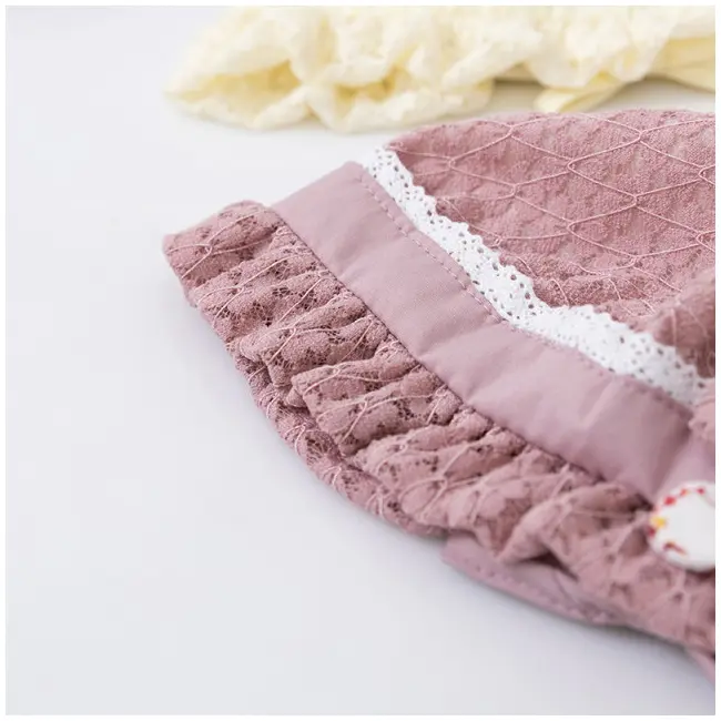 Boneta roz pudra din dantela - elegance mdhat389