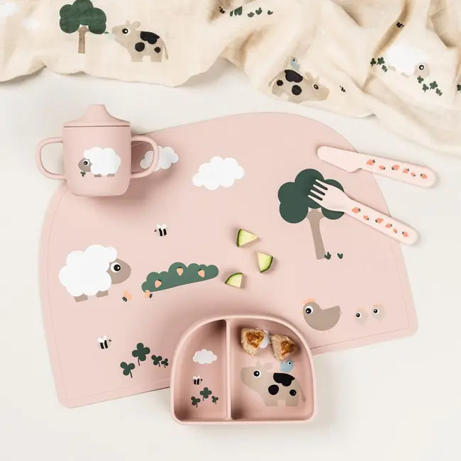 Cana de antrenament Done by Deer silicon cu doua manere Tiny Farm Powder