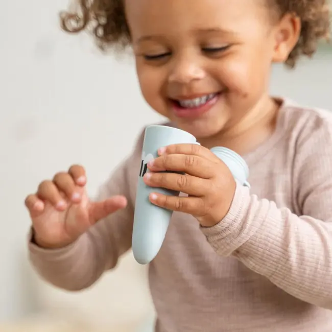 Forme pentru inghetata Done by Deer silicon set 3 buc Dotti Blue