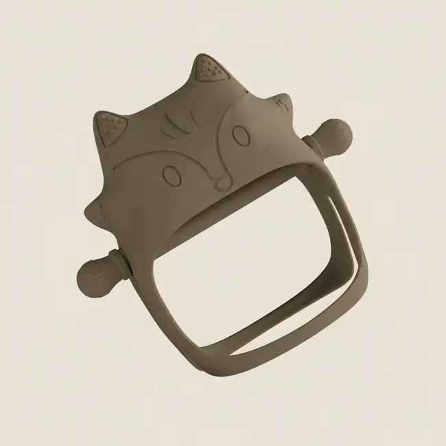 Jucarie De Dentitie In Forma De Vulpe, Manusa Senzoriala , Natural Pjbgls_nat