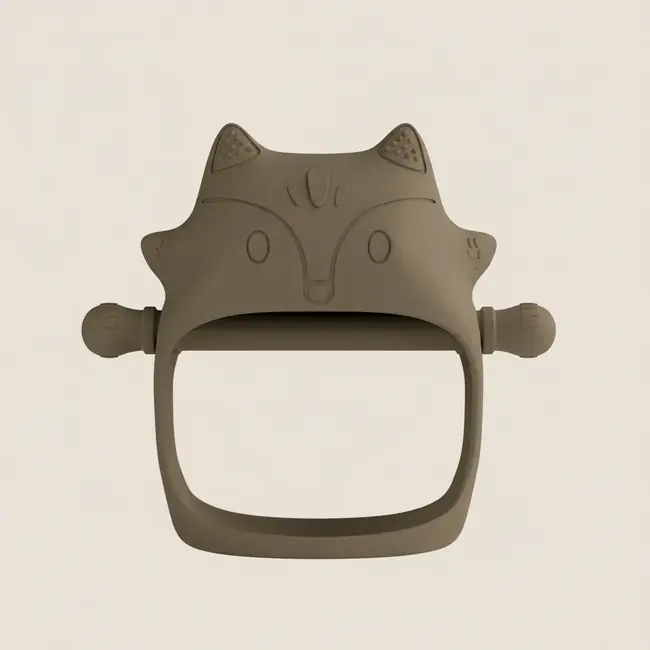 Jucarie De Dentitie In Forma De Vulpe, Manusa Senzoriala , Natural Pjbgls_nat