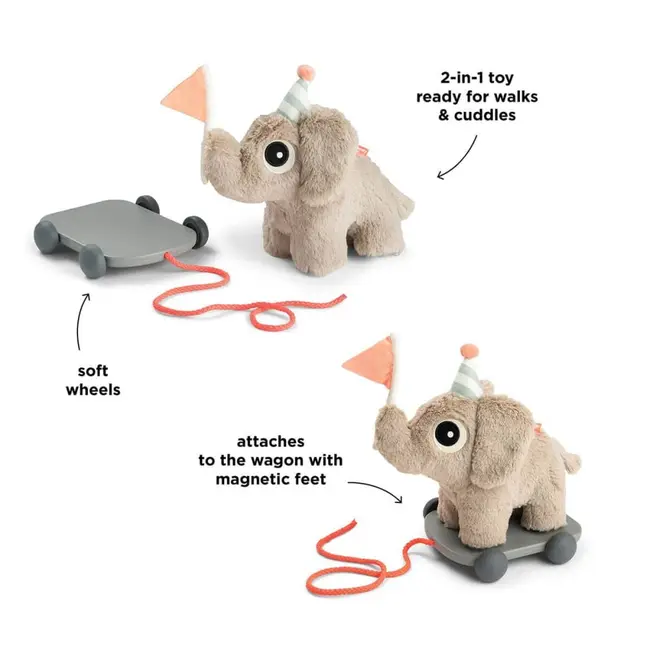 Jucarie Push Along 2 in 1 Done by Deer Elefant Sand