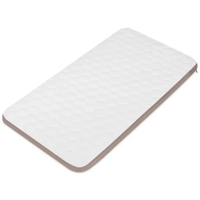 Patut co-sleeper, Lionelo, Jodie, Multifunctional, Reglabil in 6 pozitii pe inaltime, Saltea cu densitate T25, Functie de leganare, Cu plasa de tantari, Buzunar depozitare, Geanta transport, 84x48x70-80 cm, Taupe BYNLO-JODIE_BEIGE_TAUPE